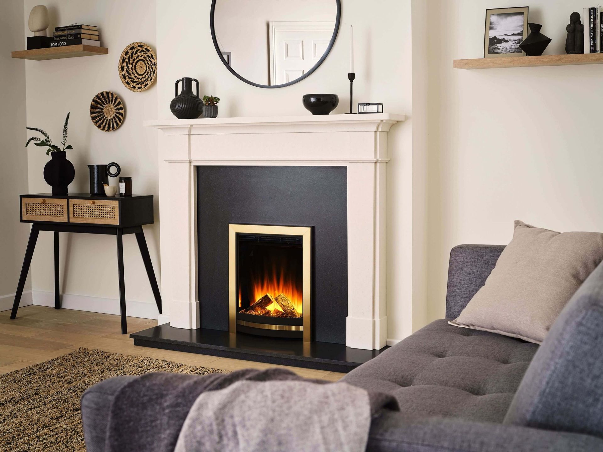 British fires sway elegance roomset