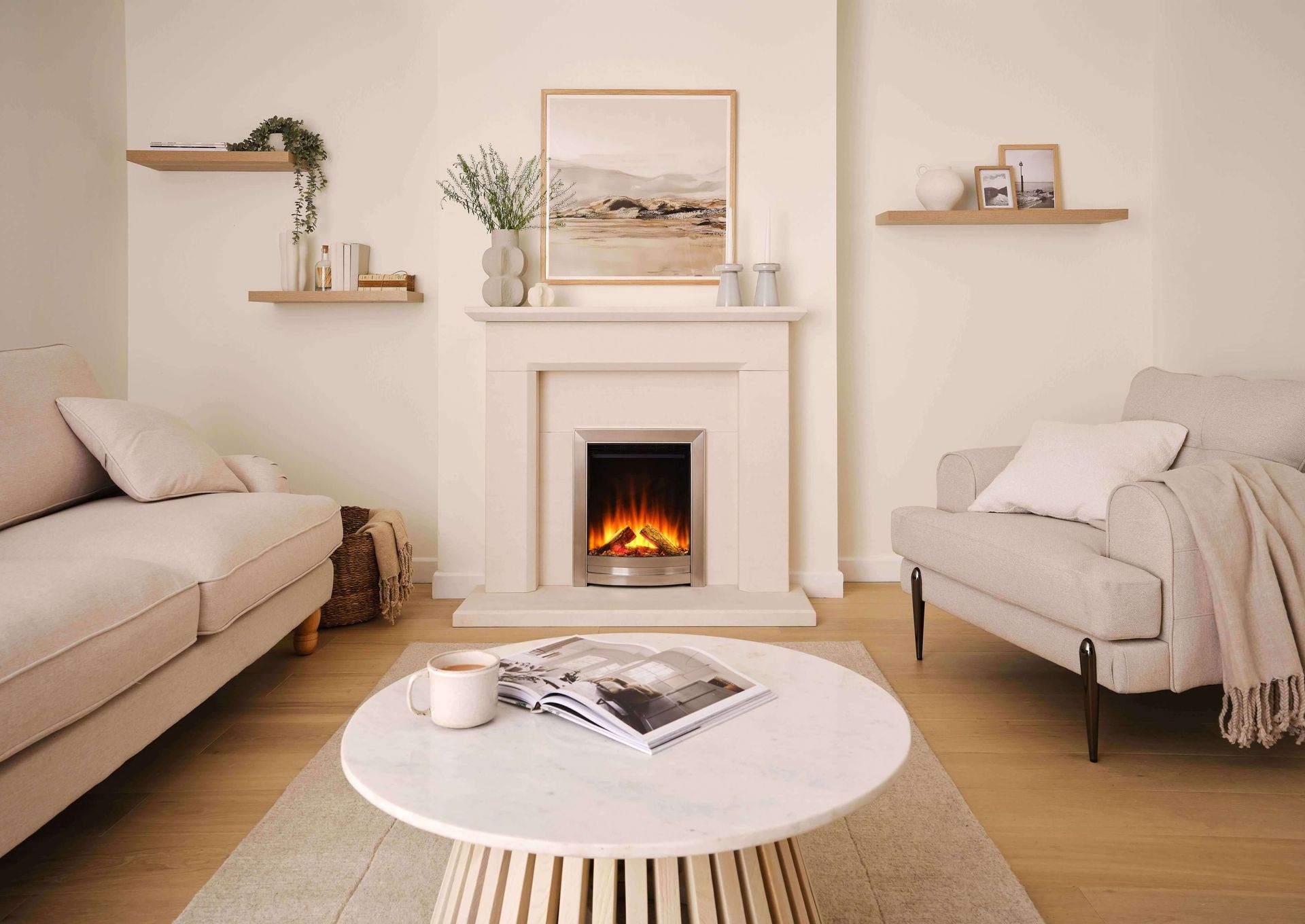 British fires sway on display in our showroom in Alcester