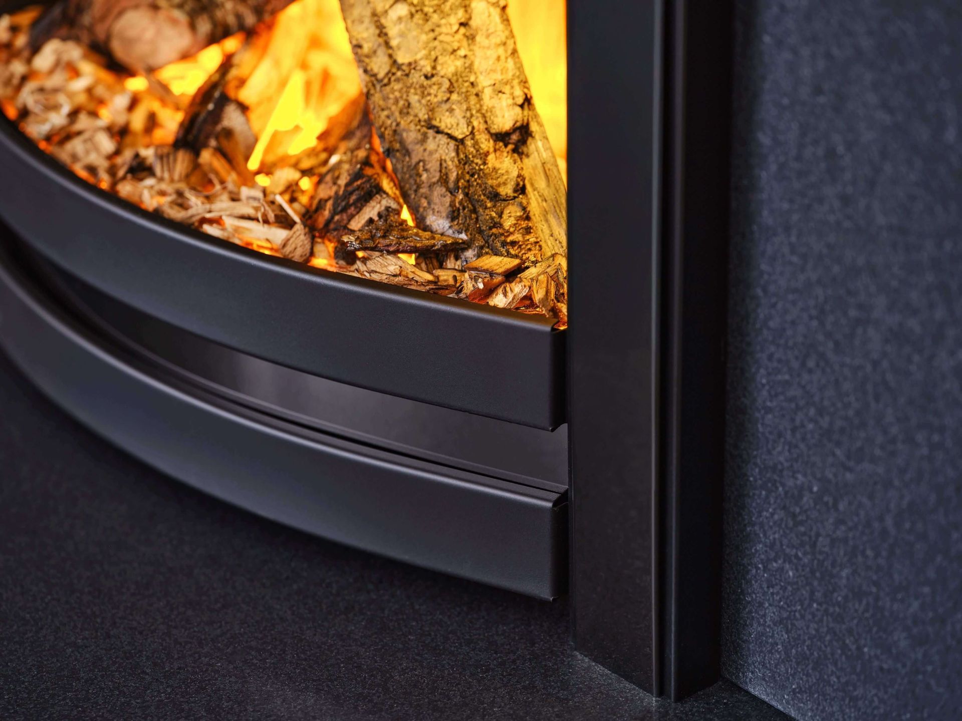 British fires sway on display in our showroom in Alcester