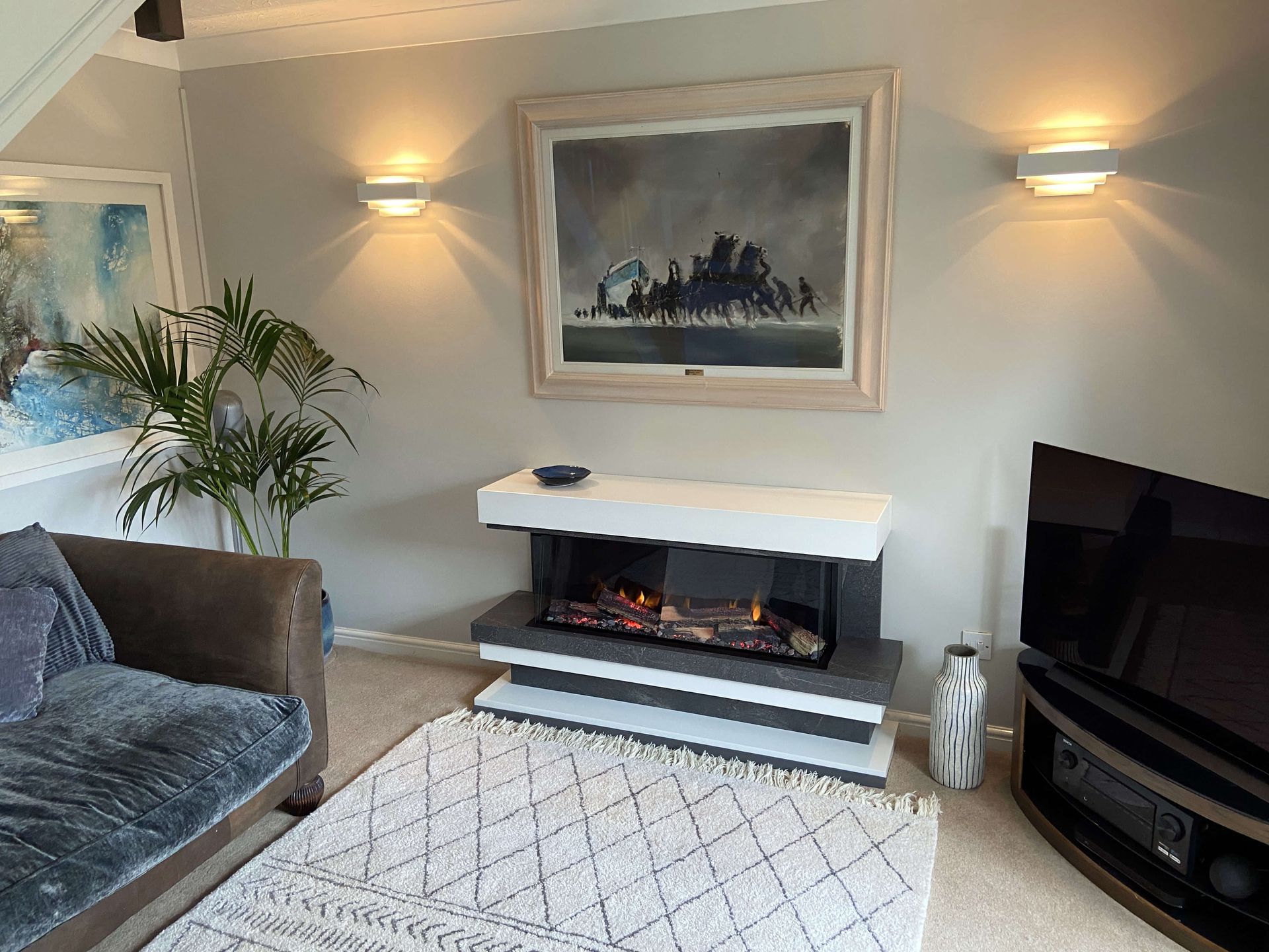 Flamerite Payton Suite Electric Fire LED Lighting