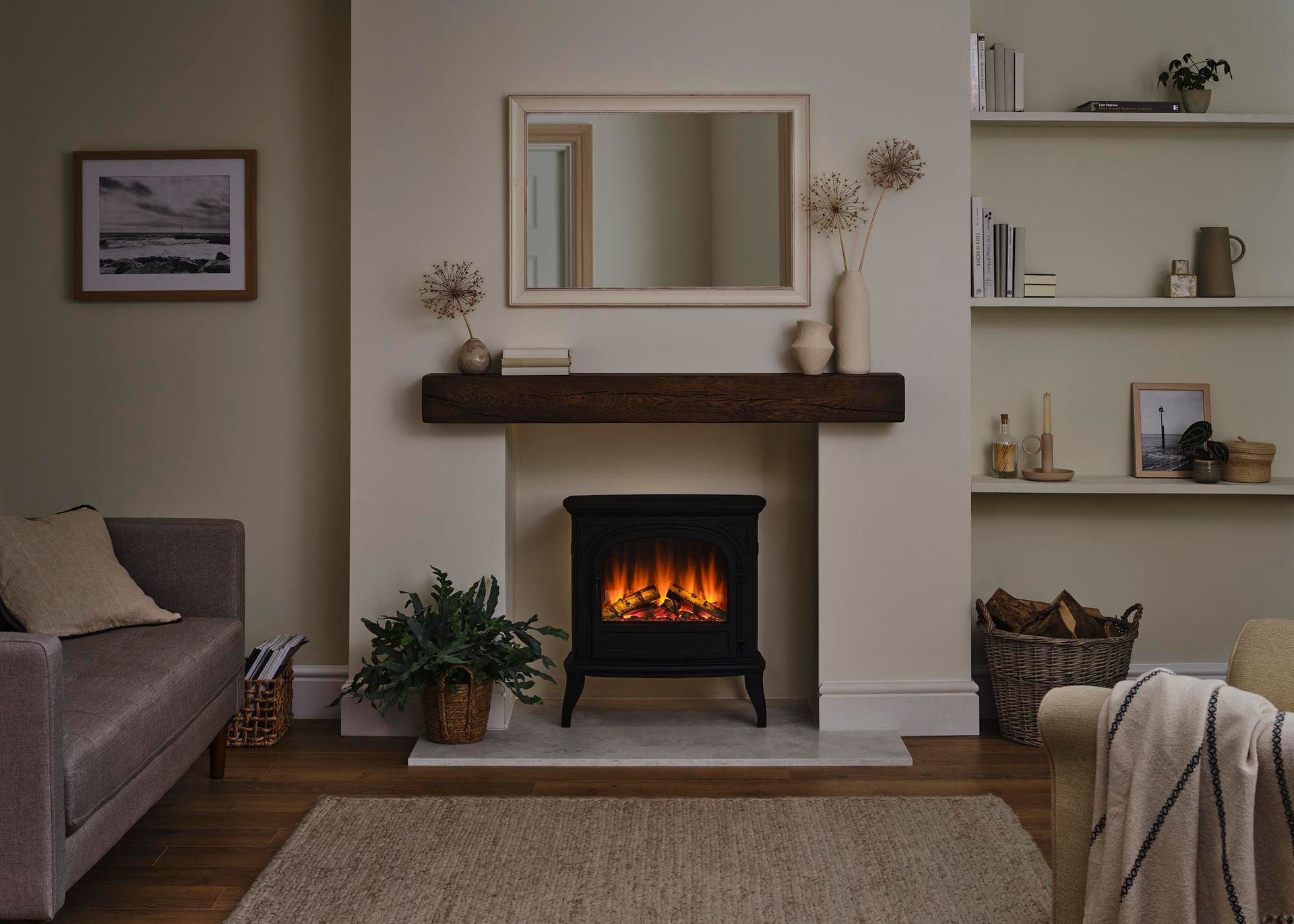 British Fires Hinton Stove with backlight