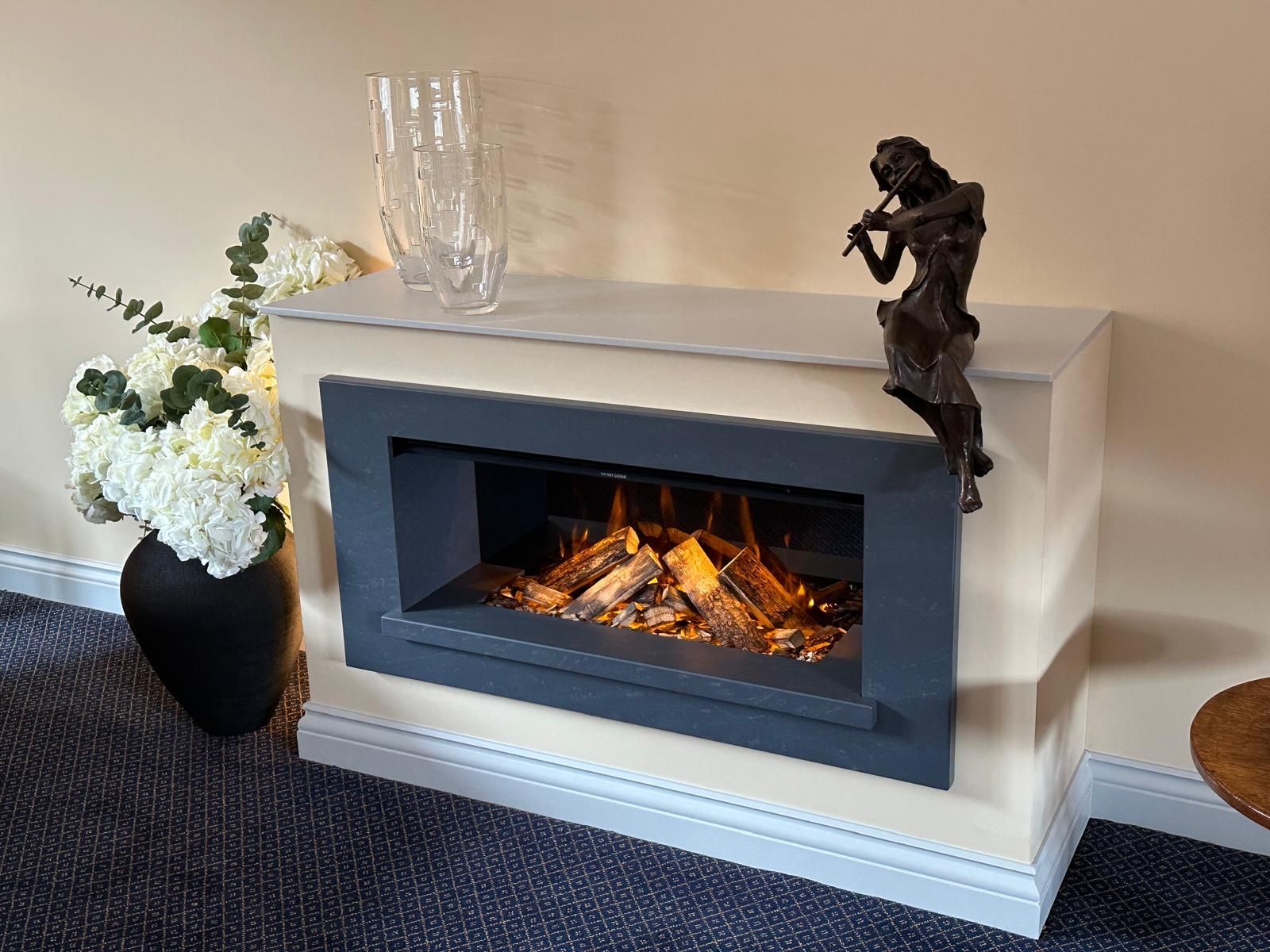 british fires holbury suite in custom built fireplace