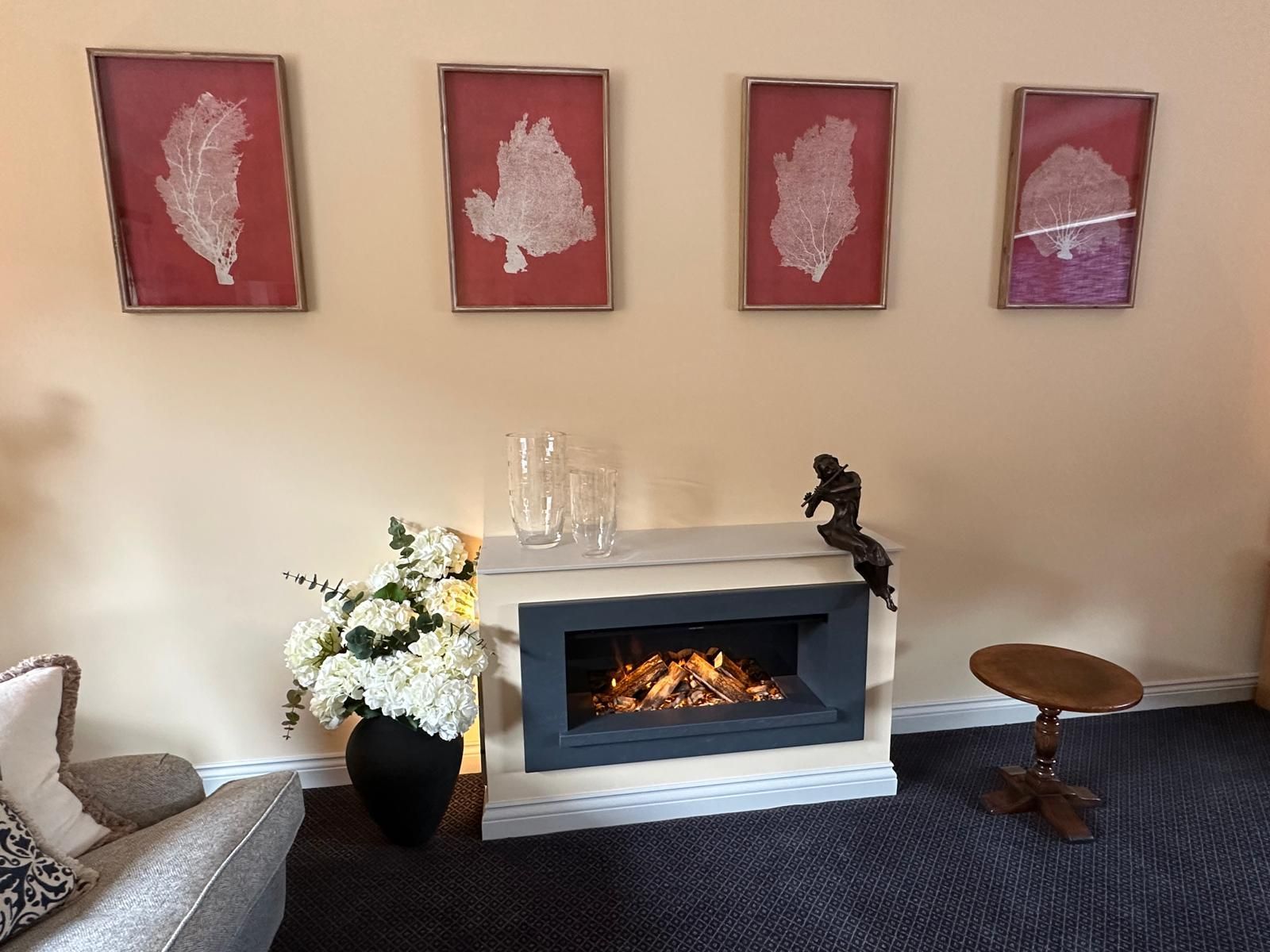 holbury 870 grey in a custom mantel