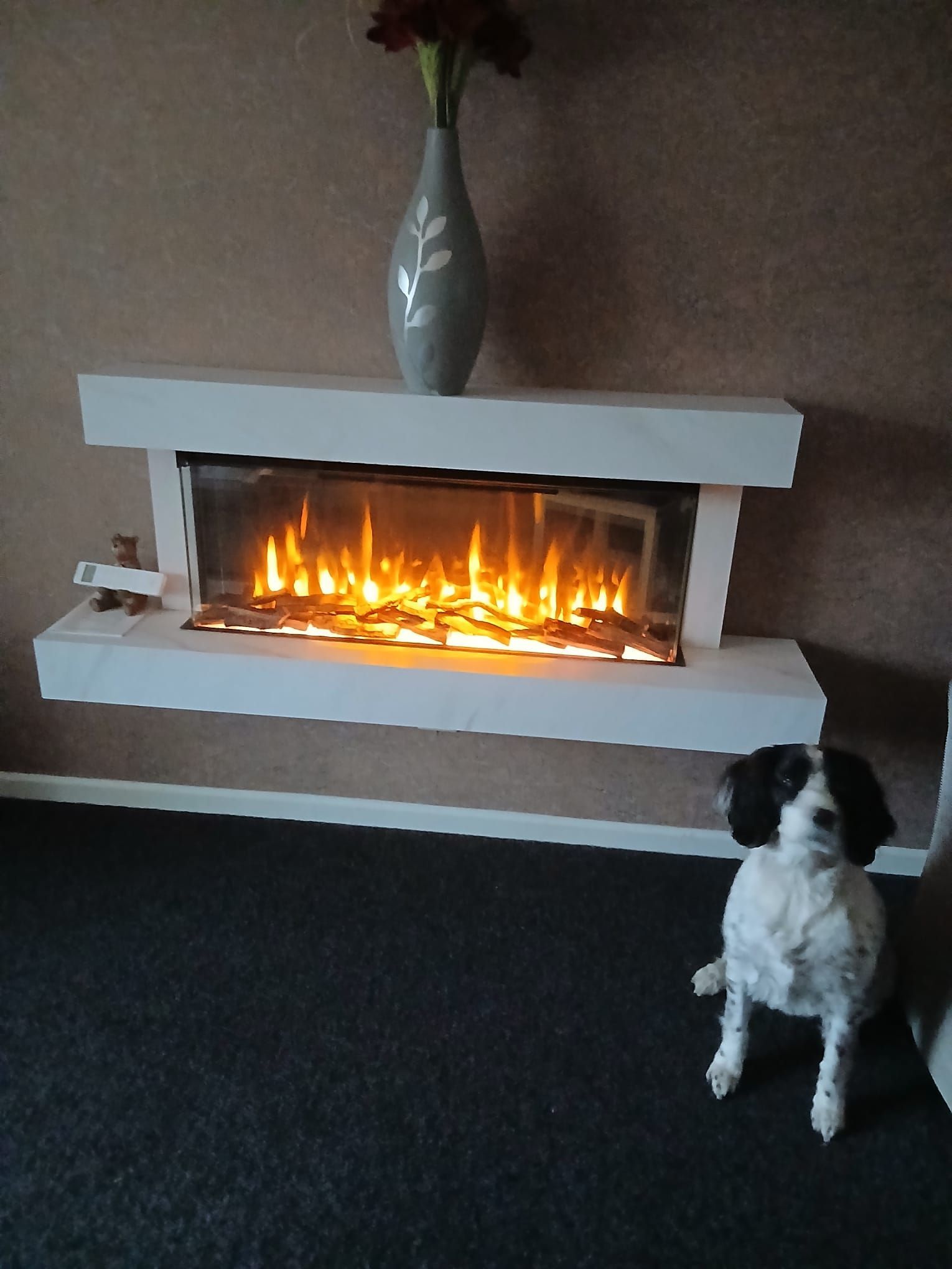 katell cento slimline i920 electri fire suite