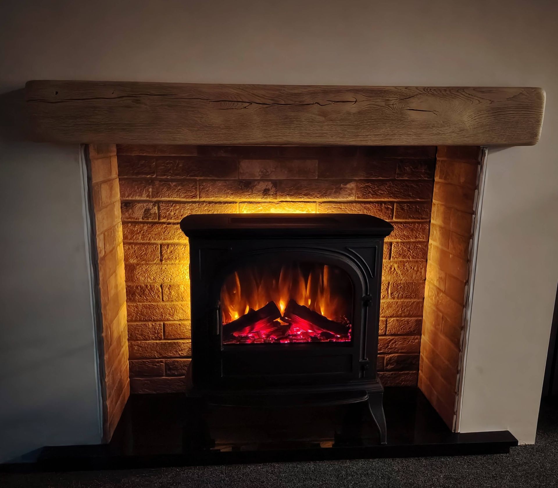 british fires hinton stove on display in our showroom