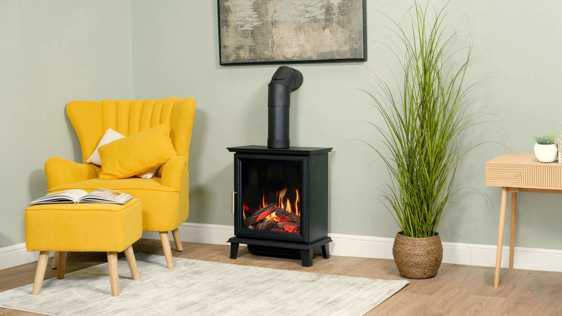 luminosa stove with optional flue