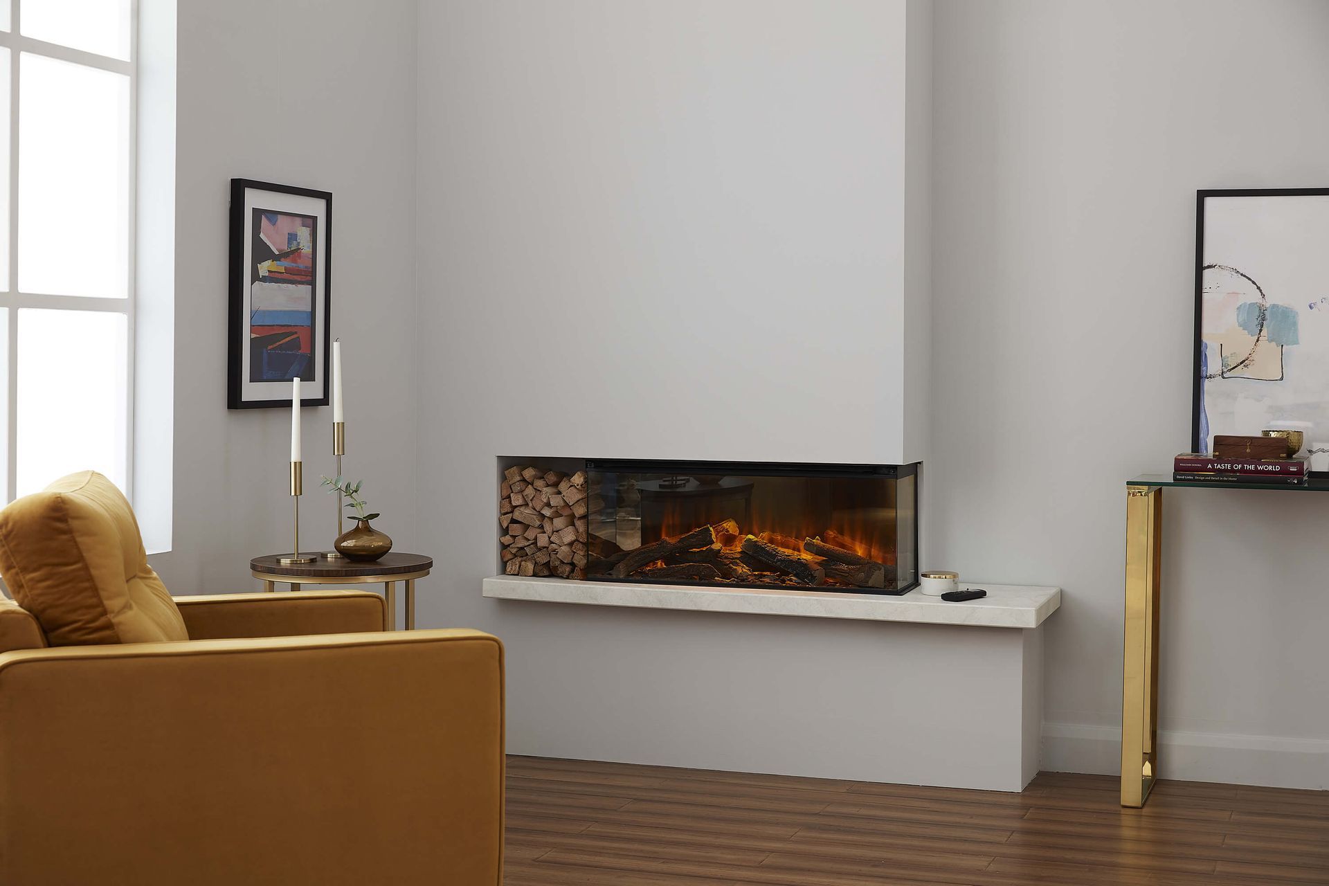 british fires install two sided electric fire