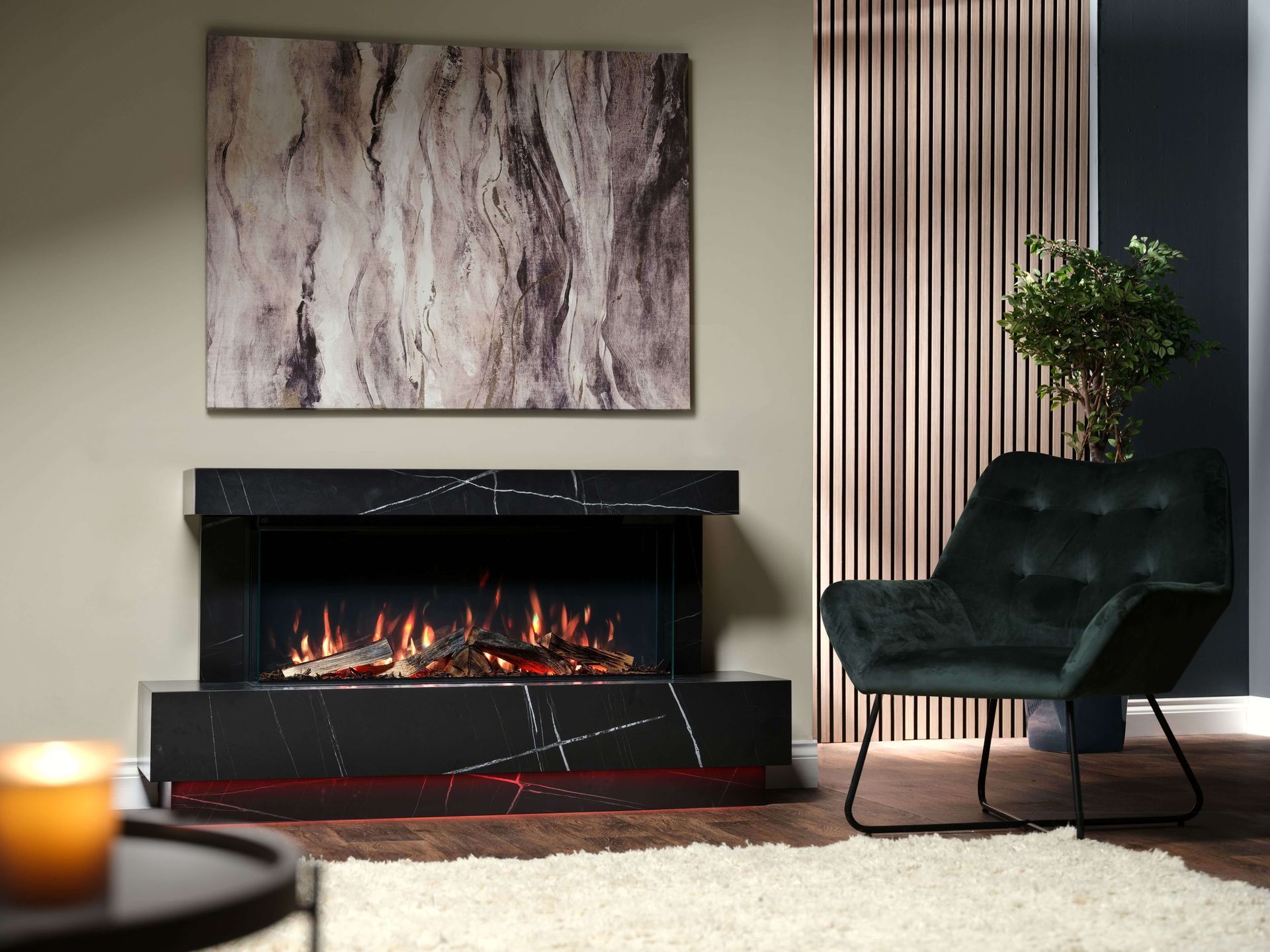 Vision Fires Solus vs100 zenith calacatta suite