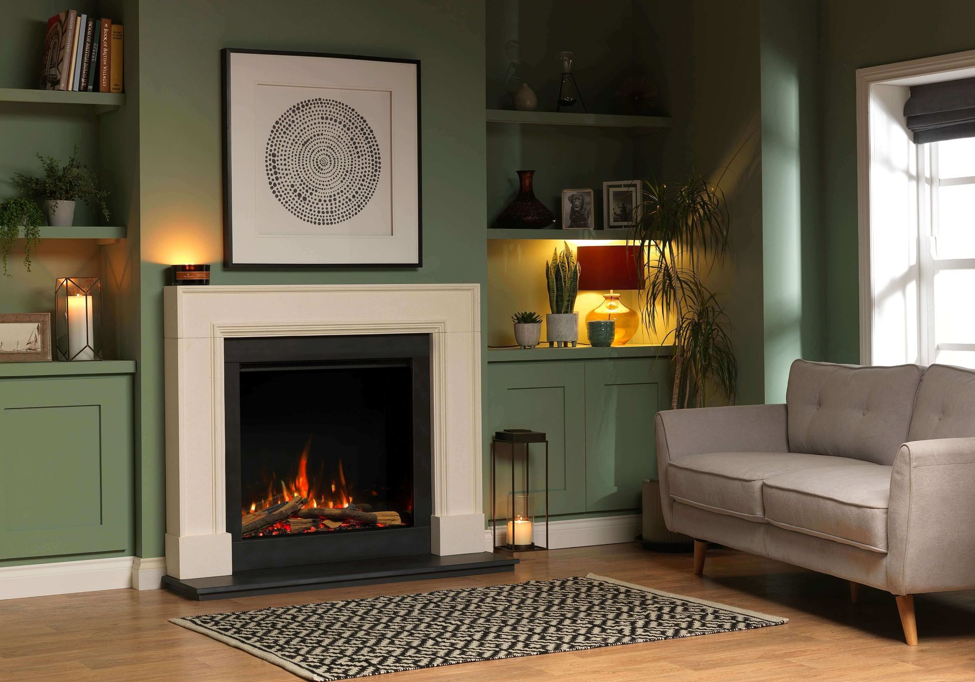 Vision Fires Solus vs75 in chimney