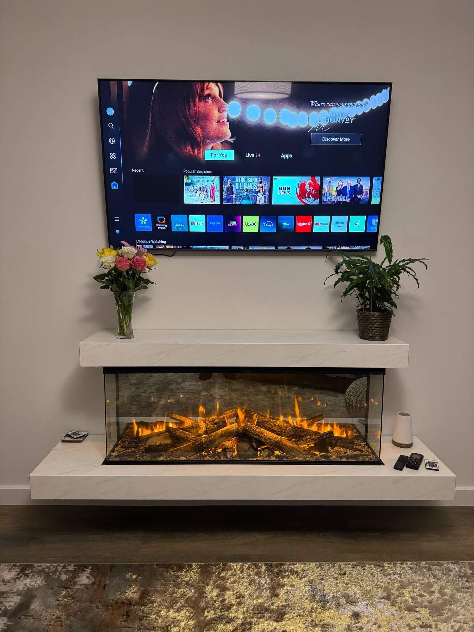 Britsh Fires Brockenhurst Suite Deluxe Logs Electric Fires