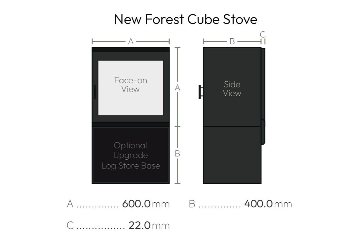 british fires cube stove