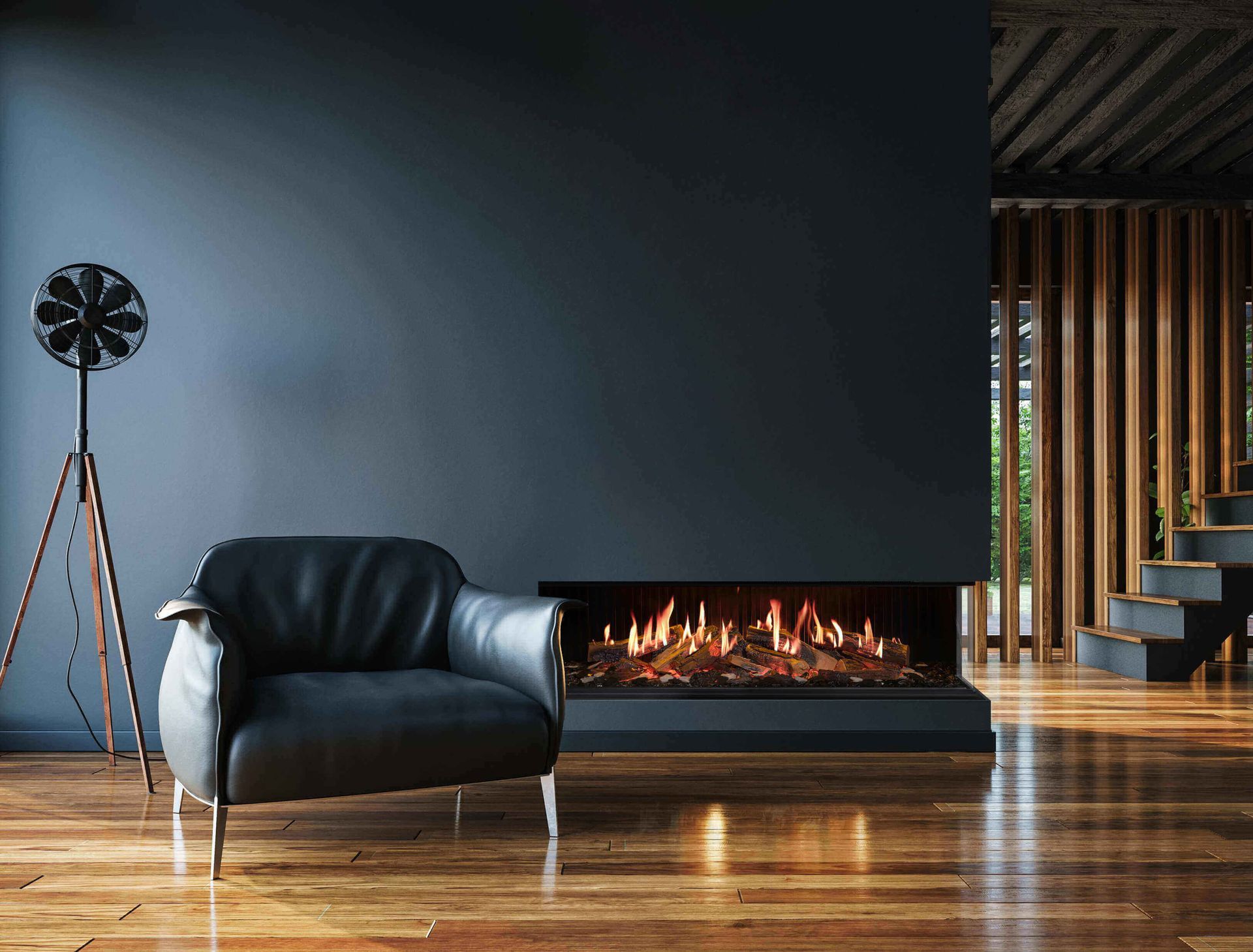 Vision Fires Solus iX15 in false chimney