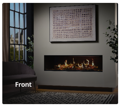 Vision Fires Solus iX13 front facing installation