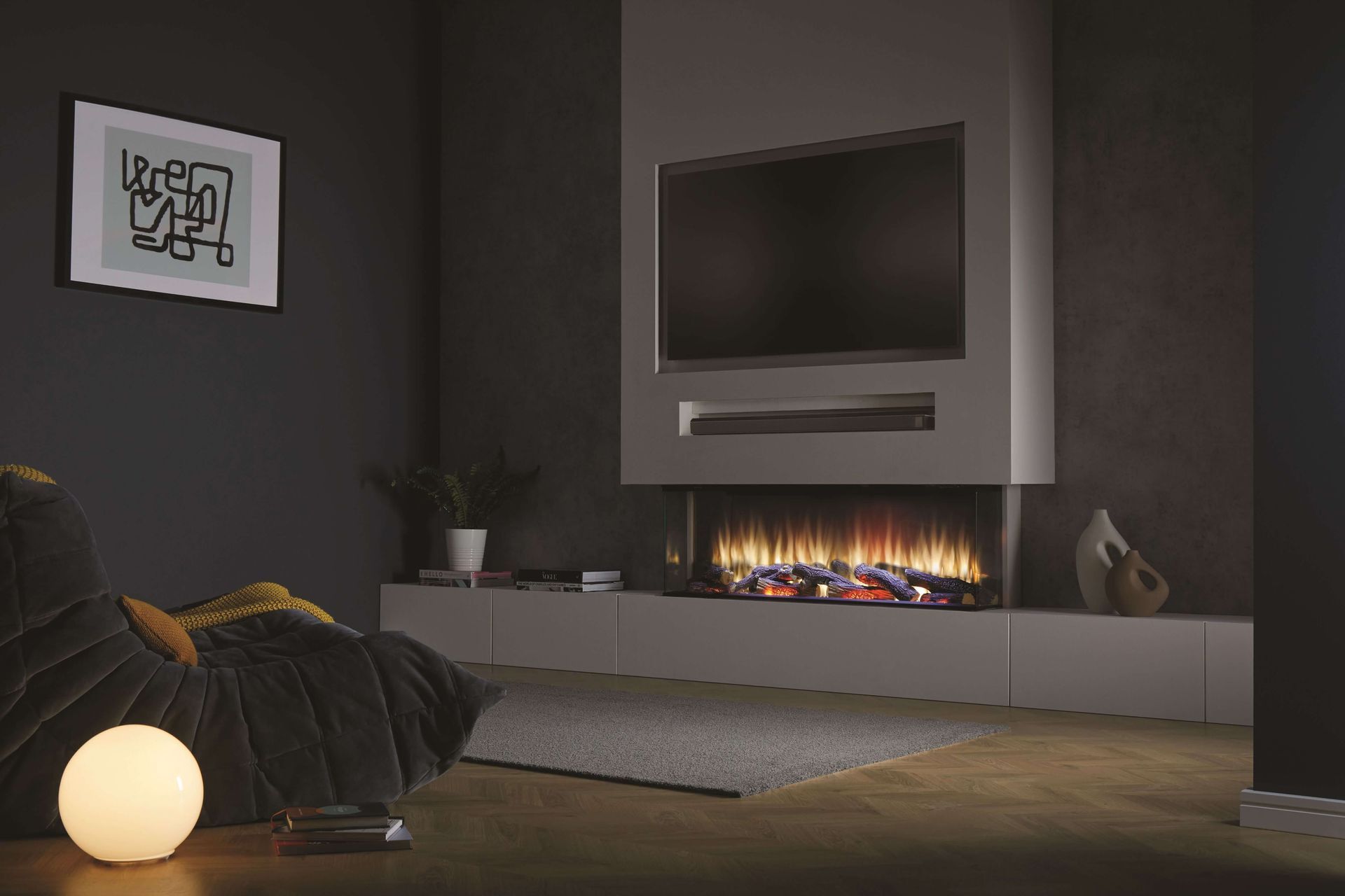 Charlton & Jenrick i1250e Deep three sided in simple media wall