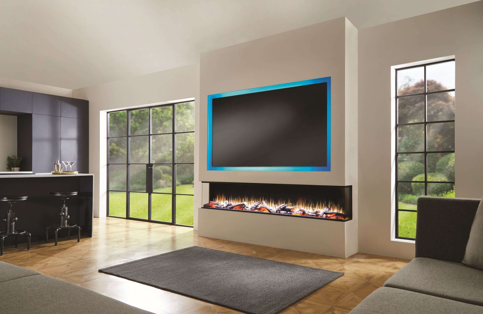Charlton & Jenrick i2200e Deep 3 sided in a media wall