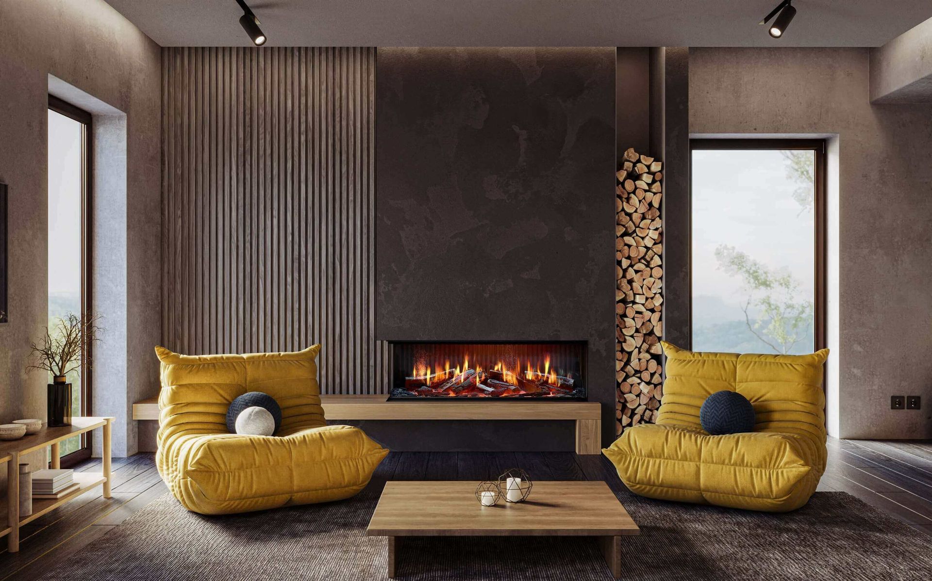 Vision Fires Solus iX13, realistic flames