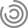 A gray swirl in a circle on a white background.