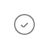 A check mark in a circle on a white background.