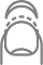 A black and white drawing of a person 's toenail.