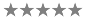 A row of five gray stars on a white background.