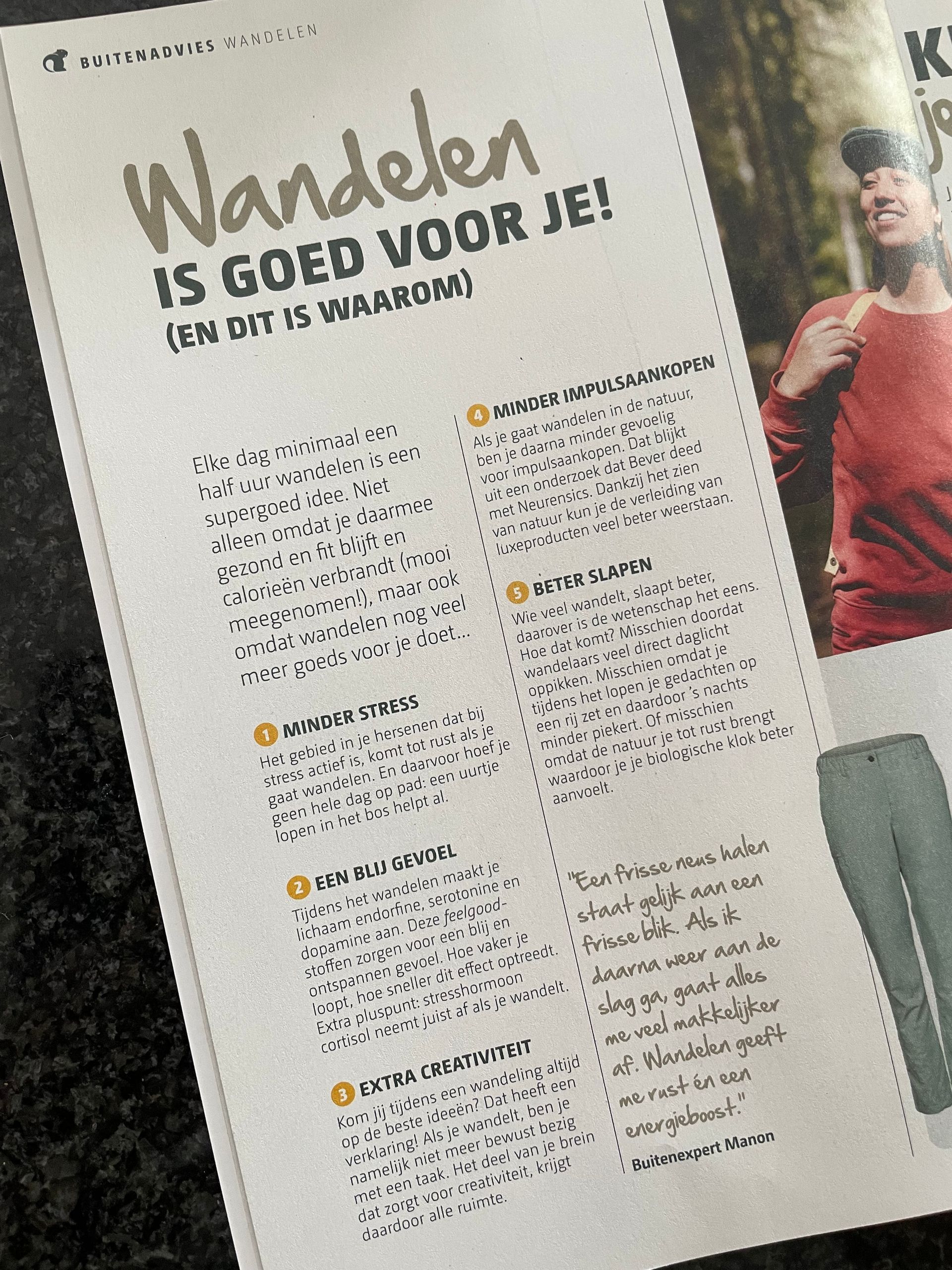 foto van een artikel uit een tijdschrift