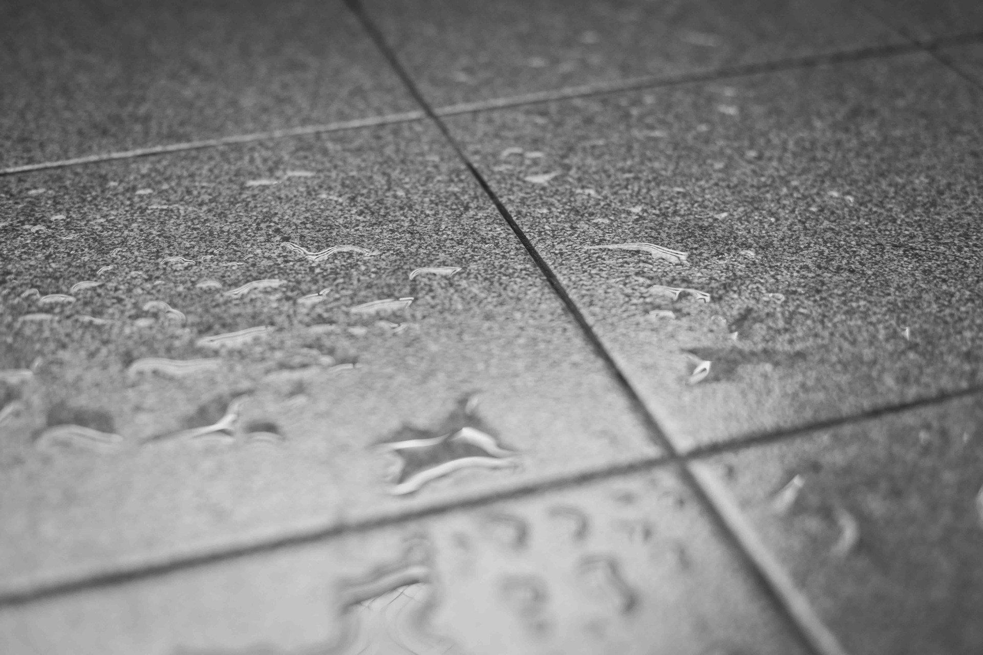 Bathroom Tiles with Water