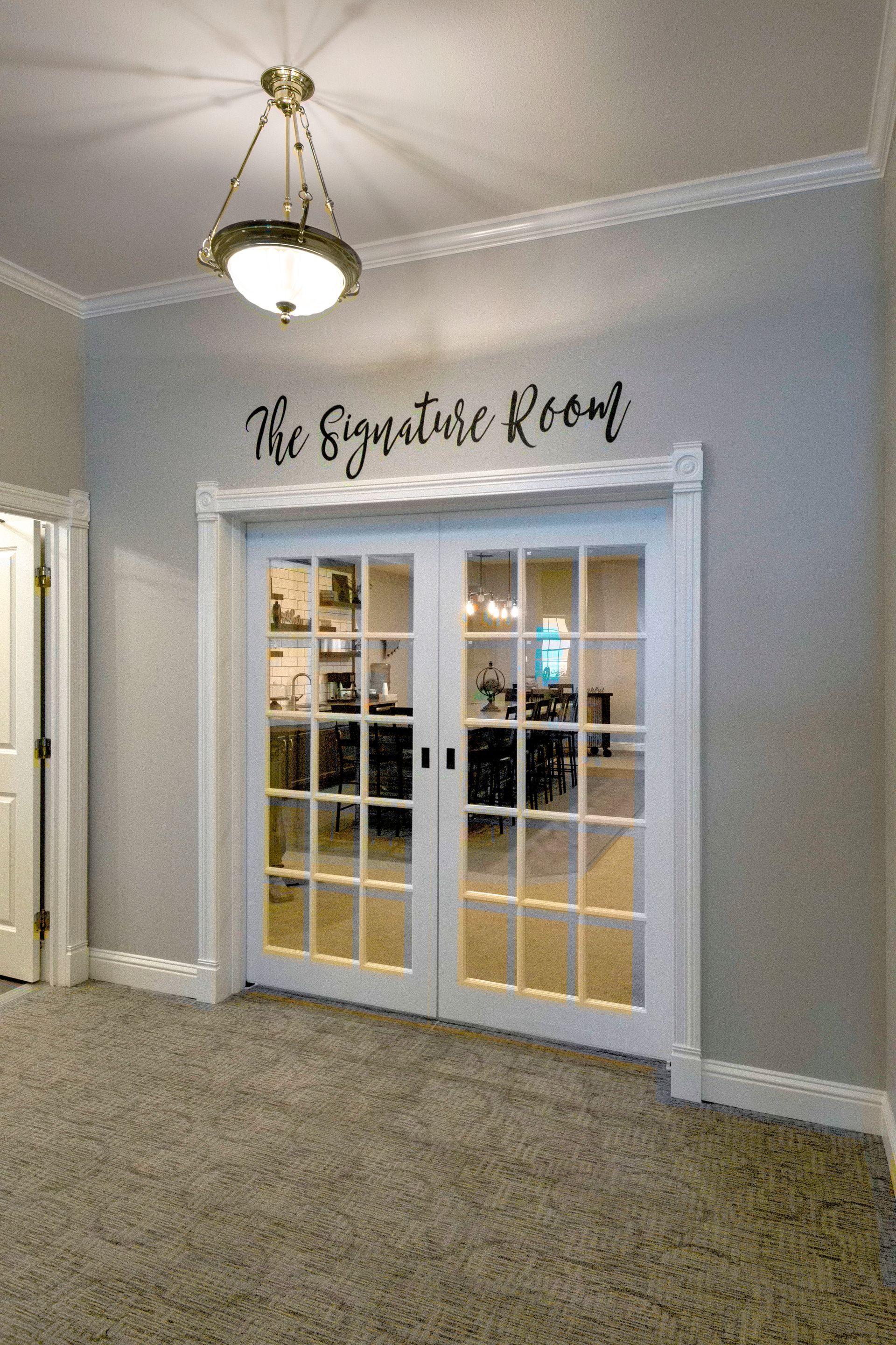 French doors with white trim and 