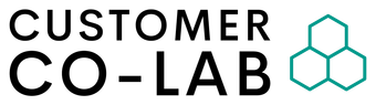 Customer Co-Lab logo: modern design for customer retention and engagement strategies aimed at small business owners.