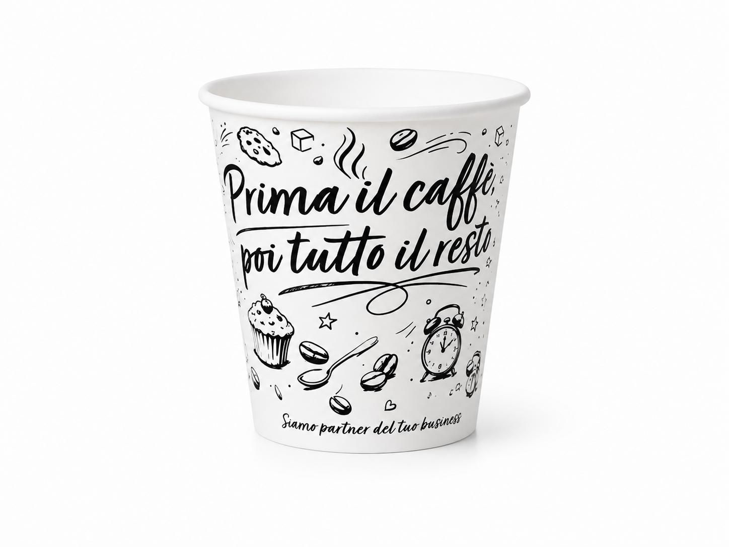 Tazza bianca con la scritta 
