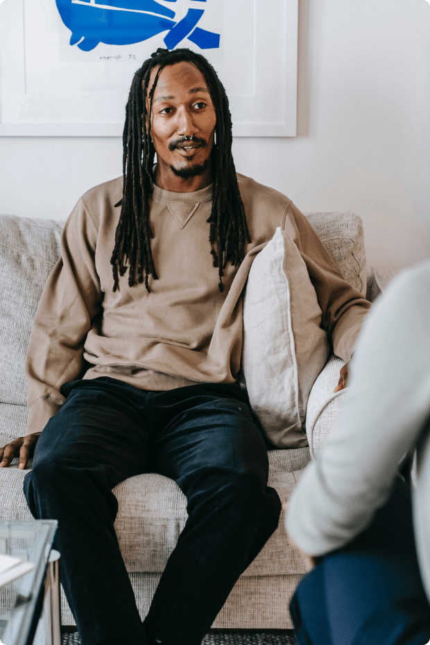 Man on couch