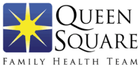 The logo for queen square family health team