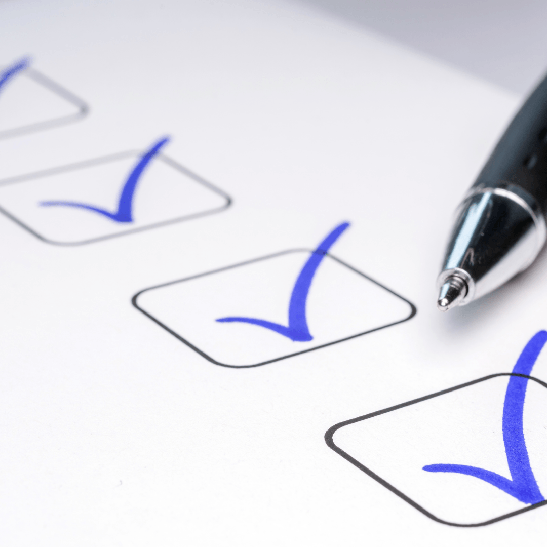 checked off completed task in to do list