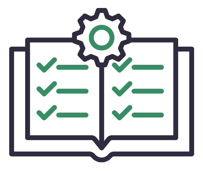 An icon of a checklist with a check mark on it.