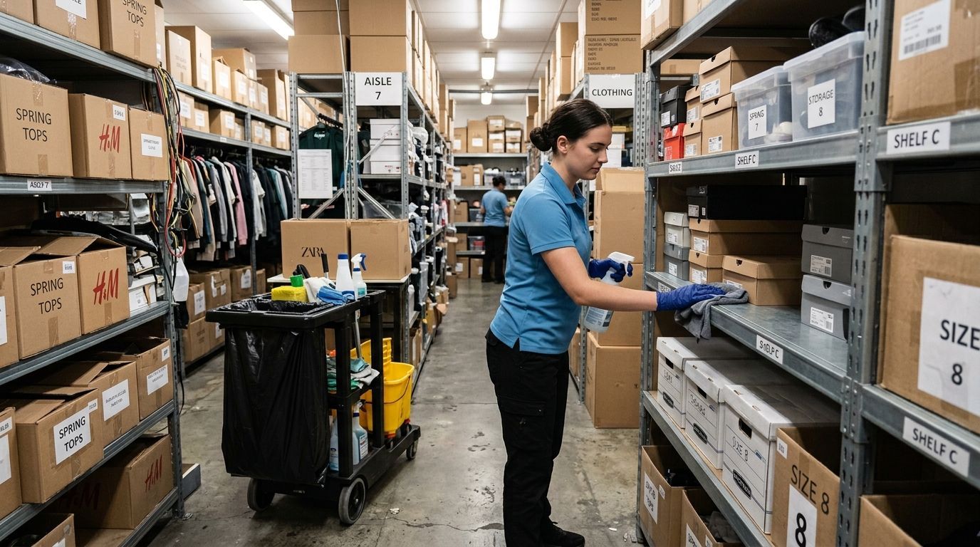 Retail stockroom and backroom cleaning services in Apple Valley, MN