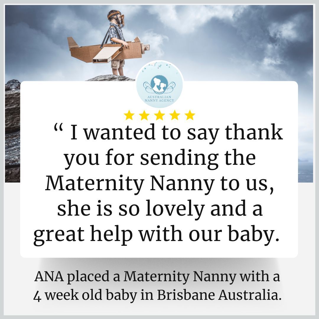 I wanted to say thank you for sending the maternity nanny to us