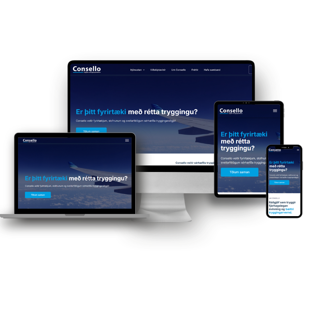 Vefhönnun fyrir Consello eftir Split Design