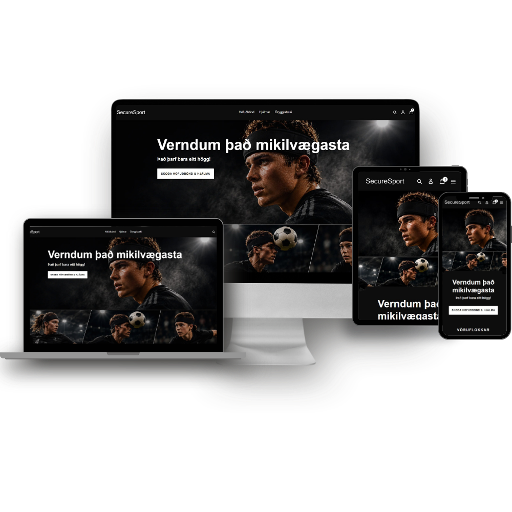 Vefhönnun fyrir Securesport eftir Split Design