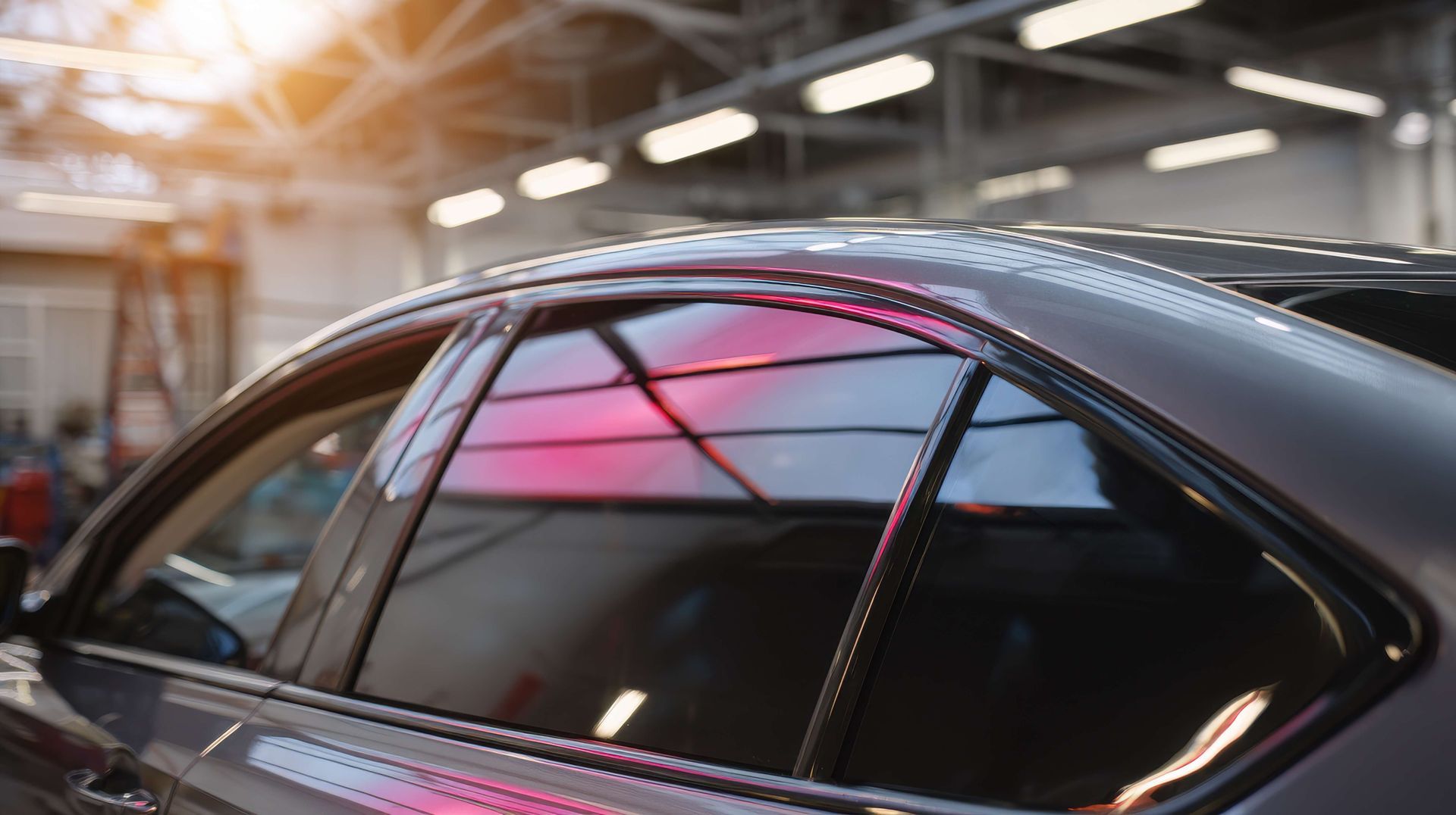 Right-side tinted side windows