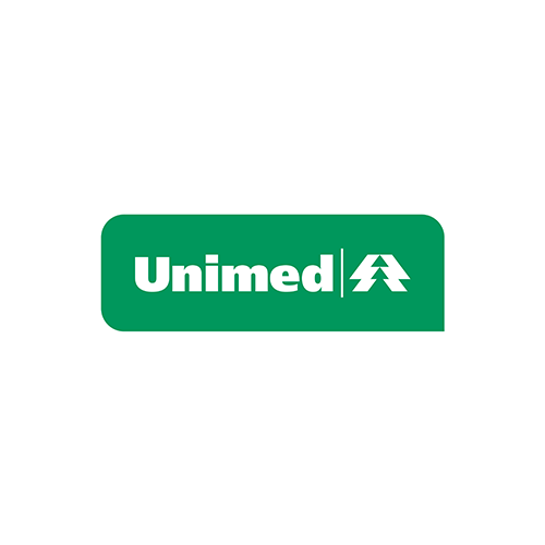 Logotipo retangular verde com o texto 