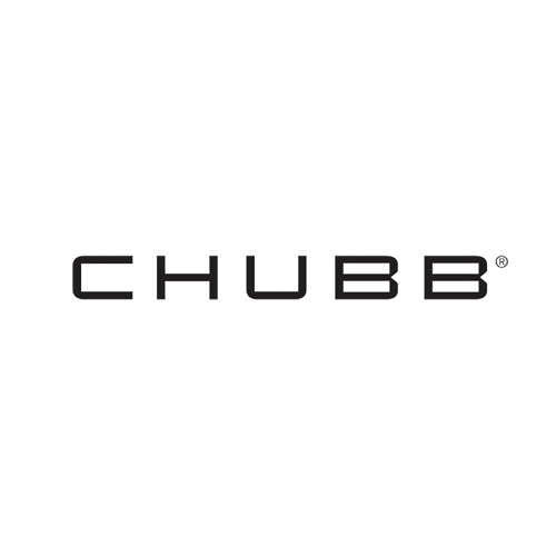 Logotipo preto da seguradora Chubb sobre fundo branco.