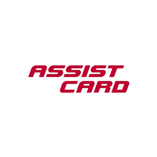 O logotipo do Assist Card apresenta as palavras 