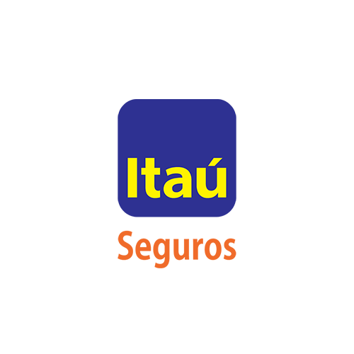 The Itaú Seguros logo: yellow 