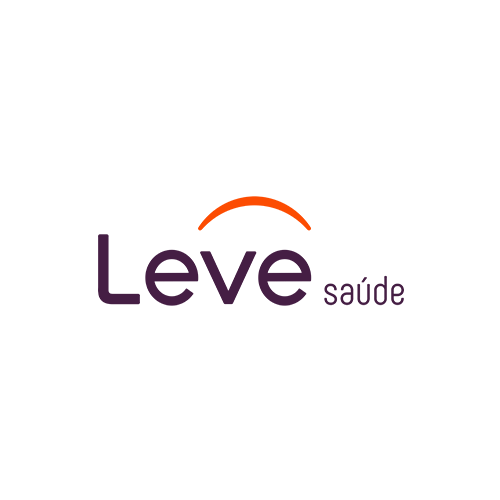 O logotipo da Leve Saúde apresenta a palavra 