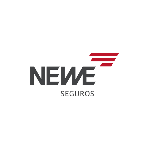 O logotipo da Newe Seguros apresenta a palavra 