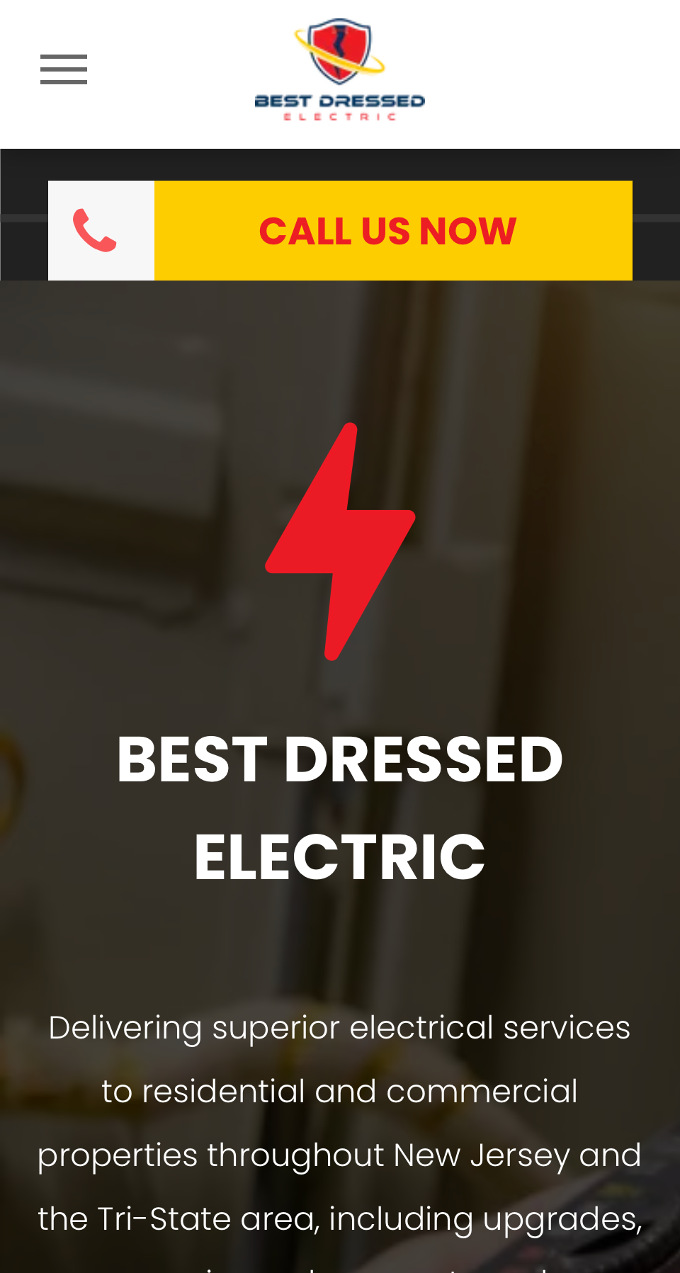 A screenshot of a website for best dressed electric.