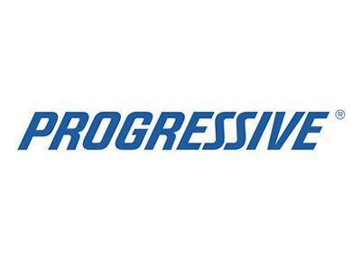 Progressive blue logo on a white background