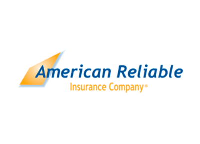 American Reliable Insurance Company logo in blue and orange text