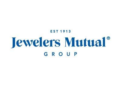 Jeweler Mutual Group logo in blue on white background, with EST 1913 above the name