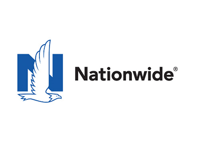 Nationwide logo with blue eagle and black wordmark