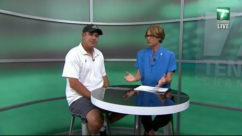 With Mary Carillo on the Tennis Channel